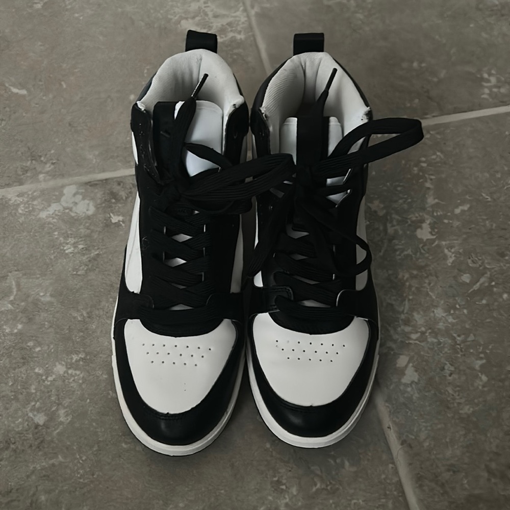 H&M Black and White Hightop Sneakers